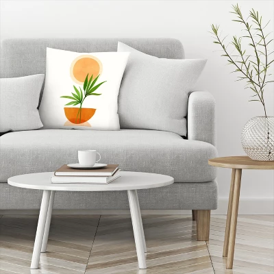Abstract Happiness 3 By Modern Tropical Throw Pillow - Americanflat 4 Abstract Happiness 3 By Modern Tropical Throw Pillow - Americanflat - Image 2