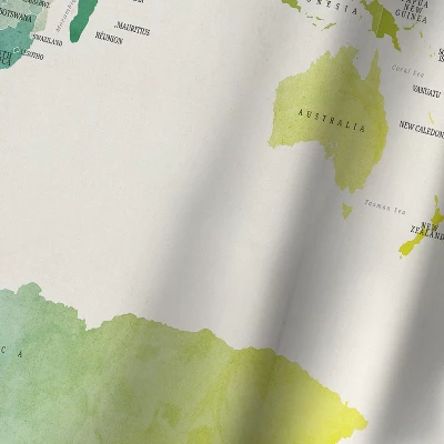 Americanflat Watercolour Political Map Of The World New 1 By Michael Tompsett Wall Tapestry 3 Americanflat Watercolour Political Map Of The World New 1 By Michael Tompsett Wall Tapestry