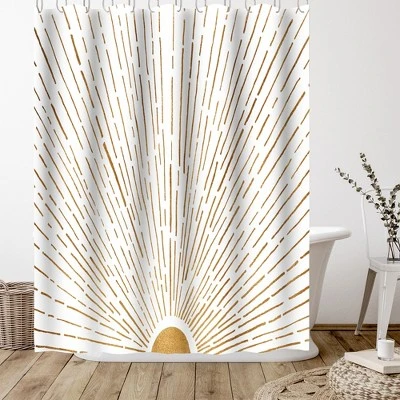 Americanflat 71" X 74" Shower Curtain, Let The Sunshine In By Modern Tropical 4 Americanflat 71" X 74" Shower Curtain, Let The Sunshine In By Modern Tropical - Image 2
