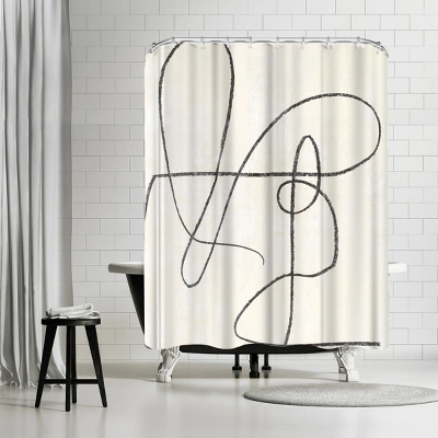 Americanflat 71X74 Abstract Shower Curtain By The Print Republic 16 Americanflat 71X74 Abstract Shower Curtain By The Print Republic - Image 14