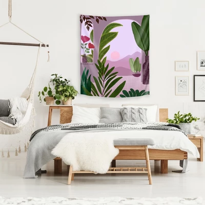 Tropical Morning By Modern Tropical Wall Tapestry 3 Tropical Morning By Modern Tropical Wall Tapestry
