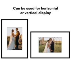 Americanflat 12x30 Collage Picture Frame With Polished Plexiglass - Fits One 8x10 Photo And Eight 4x6 Photos - Signature Collection - White -Americanflat GUEST 0f6bd8e9 9526 4521 b45c 7d1795ff1918