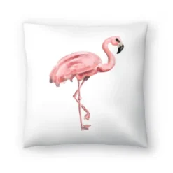 Americanflat Pink Painted Flamingo By Jetty Home Throw Pillow -Americanflat GUEST 10484548 e0a5 4930 a1a0 f33d3fc0ab5d