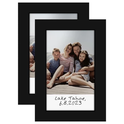 Americanflat 2x3 Picture Frame - Set Of 2 - Use As 2x3 Frame For Instant Photos - Black Mini Picture Frames With Polished Crystal-Clear Glass 3 Americanflat 2x3 Picture Frame - Set Of 2 - Use As 2x3 Frame For Instant Photos - Black Mini Picture Frames With Polished Crystal-Clear Glass