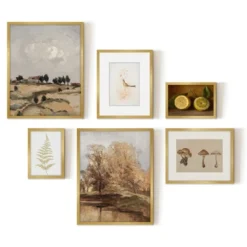 Americanflat 6 Piece Vintage Gallery Wall Art Set - Fall Study, Autumn In The Hills, Mushrooms, Light Bird, Fern Frond By Maple + Oak 12 Americanflat 6 Piece Vintage Gallery Wall Art Set - Fall Study, Autumn In The Hills, Mushrooms, Light Bird, Fern Frond By Maple + Oak -Americanflat GUEST 135277bc 3e48 403e 9a12 16f5b4c4e3fd