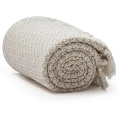 Americanflat 100% Cotton Throw Blanket - 50x60 - Neutral Lightweight Cozy Soft Throws For Bed, Sofa, Or Chair. Available In A Variety Of Colorss 17 Americanflat 100% Cotton Throw Blanket - 50x60 - Neutral Lightweight Cozy Soft Throws For Bed, Sofa, Or Chair. Available In A Variety Of Colorss -Americanflat GUEST 13dc2319 7bae 4027 951f ffca2a348dc8