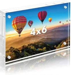 Americanflat Acrylic Picture Frame - Scratch Resistant With Magnetic Corners & Freestanding For Tabletop -Americanflat GUEST 165f309c d6d8 4fc3 986b d2b74c9dece2