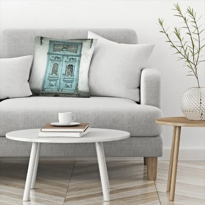 Blue Door By Tanya Shumkina Throw Pillow - Americanflat 4 Blue Door By Tanya Shumkina Throw Pillow - Americanflat - Image 2