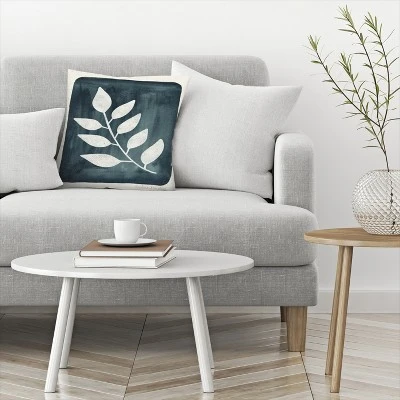 Americanflat Branch Blue Throw Pillow By Pauline Stanley 4 Americanflat Branch Blue Throw Pillow By Pauline Stanley - Image 2