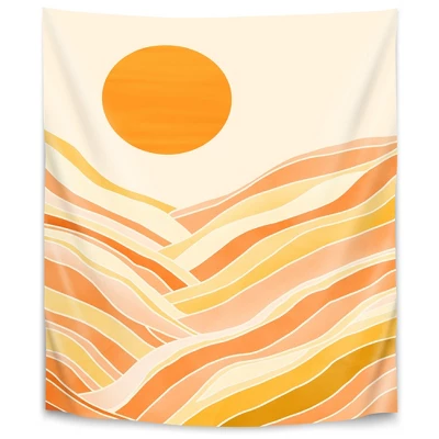 Golden Mountain Sunset By Modern Tropical Wall Tapestry 7 Golden Mountain Sunset By Modern Tropical Wall Tapestry - Image 5