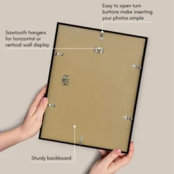 Americanflat 14x18 Picture Frame With Polished Plexiglass - Use As 5x7 Frame With Mat Or Display 14x18 Photo Without Mat - Black -Americanflat GUEST 1b68870c d3da 42fd a2b8 bbc6a10f0405