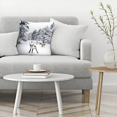 Nature Photo With Moose By Tanya Shumkina Throw Pillow - Americanflat 4 Nature Photo With Moose By Tanya Shumkina Throw Pillow - Americanflat - Image 2