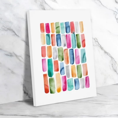 Americanflat Colorful Brushstrokes By Lisa Nohren Wrapped Canvas 4 Americanflat Colorful Brushstrokes By Lisa Nohren Wrapped Canvas - Image 2