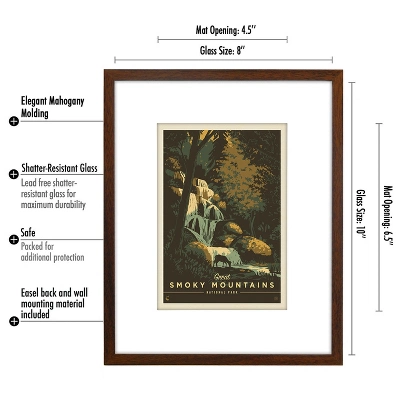 Americanflat Set Of 4 National Park Prints By Anderson Design Group Vintage Botanical Ready Framed Artwork In 11X14 Mahogany Frames 4 Americanflat Set Of 4 National Park Prints By Anderson Design Group Vintage Botanical Ready Framed Artwork In 11X14 Mahogany Frames - Image 2