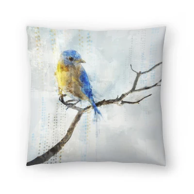 Americanflat Little Blue Bird I By Pi Creative Art Throw Pillow 7 Americanflat Little Blue Bird I By Pi Creative Art Throw Pillow - Image 5