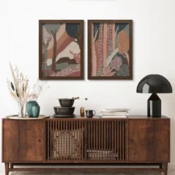 Americanflat Nordic Woodlands By Jetty Home - 2 Piece Gallery Framed Print Art Set