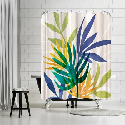 Americanflat 71X74 Abstract Shower Curtain By The Print Republic 10 Americanflat 71X74 Abstract Shower Curtain By The Print Republic - Image 8