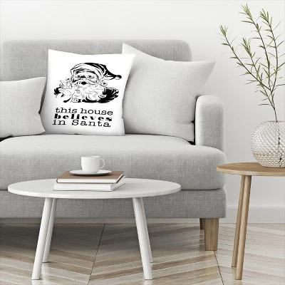 This House Believes In Santa By Tanya Shumkina Throw Pillow - Americanflat 4 This House Believes In Santa By Tanya Shumkina Throw Pillow - Americanflat - Image 2