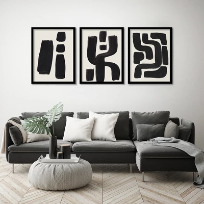 (Set Of 3) Triptych Wall Art Ink Mazes By Ejaaz Haniff - Set Of 3 Framed Prints - Americanflat 5 (Set Of 3) Triptych Wall Art Ink Mazes By Ejaaz Haniff - Set Of 3 Framed Prints - Americanflat - Image 3