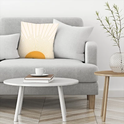 Americanflat Yellow Sunrise Throw Pillow By Tetyana Karankovska 4 Americanflat Yellow Sunrise Throw Pillow By Tetyana Karankovska - Image 2