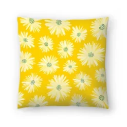 Daisies Pattern By Modern Tropical Throw Pillow - Americanflat -Americanflat GUEST 2206d92a 961a 44cf b1d4 1d1a8c39103f