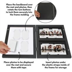 Americanflat 9x11 Picture Frame With Storage - Fits Four 2x3 Instant-Print Photos - Quick Change Storage Frame Holds Up To 100 Photos - Black 13 Americanflat 9x11 Picture Frame With Storage - Fits Four 2x3 Instant-Print Photos - Quick Change Storage Frame Holds Up To 100 Photos - Black -Americanflat GUEST 22f3b425 511b 4f11 a25e ed7d14e818a1