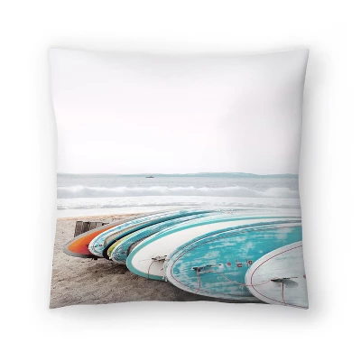 Surfboards Waiting For Surfers By Tanya Shumkina Throw Pillow - Americanflat 6 Surfboards Waiting For Surfers By Tanya Shumkina Throw Pillow - Americanflat - Image 4
