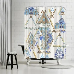 Americanflat 71" X 74" Shower Curtain Style 4 By PI Creative Art - Available In Variety Of Styles -Americanflat GUEST 265d98f9 03c0 4d0c 94a9 57f7776c4130