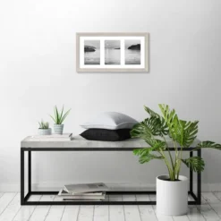 Americanflat 8x16 Collage Picture Frame In Driftwood - Display Three 4x6 Inch Photos With Mat And 8x16 Without Mat - Family Collage Picture Frame -Americanflat GUEST 27343fad 4ea8 4758 8b13 b0ae1074f691