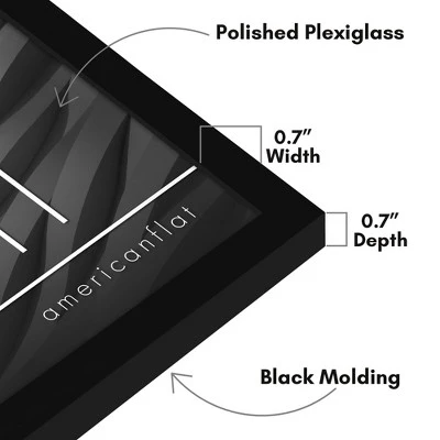 Americanflat 9x11 Picture Frame - Streamline Collection - Thin Border Photo Frame For Tabletop And Wall Display - Black 4 Americanflat 9x11 Picture Frame - Streamline Collection - Thin Border Photo Frame For Tabletop And Wall Display - Black - Image 2