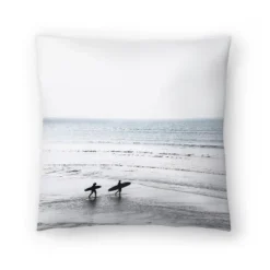 Two Surfers On The Beach By Tanya Shumkina Throw Pillow - Americanflat -Americanflat GUEST 2bc905ae 51b7 4fd6 825b 3837870dbd0d