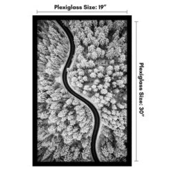 Americanflat 19x30 Picture Frame - Black Picture Frame - Wide Photo Frames Made Of Engineered Wood - Epic Collection - Black