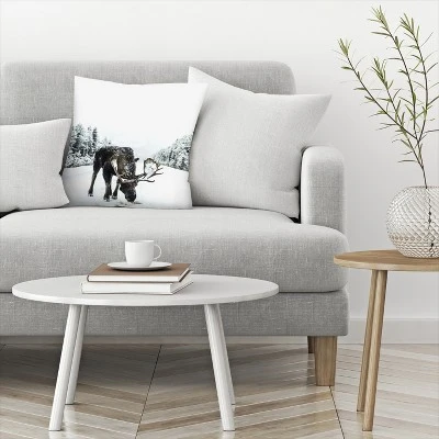 Moose By Tanya Shumkina Throw Pillow - Americanflat 4 Moose By Tanya Shumkina Throw Pillow - Americanflat - Image 2