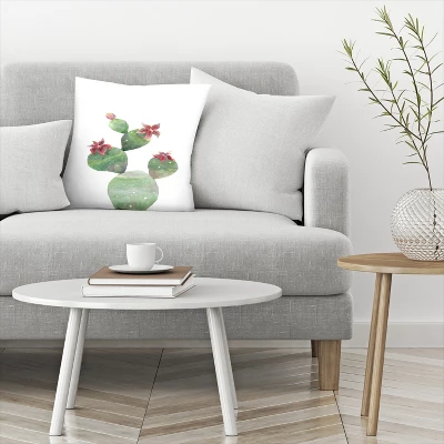 Bloomed Cactus By Tanya Shumkina Throw Pillow - Americanflat 4 Bloomed Cactus By Tanya Shumkina Throw Pillow - Americanflat - Image 2