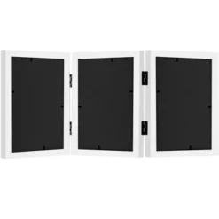 Americanflat Hinged 3 Photo Frame In White MDF - Desk Photo Frame For 5X7" Photos - Tri Folding Picture Frame For Desk 9 Americanflat Hinged 3 Photo Frame In White MDF - Desk Photo Frame For 5X7" Photos - Tri Folding Picture Frame For Desk -Americanflat GUEST 2d57e8e5 fce2 4f17 934b fa31798535e4