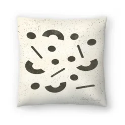 Jumbled Shapes Black Cream Throw Pillow By Pauline Stanley - Americanflat -Americanflat GUEST 2db15d60 8773 4c17 adee 8ca4a1130690
