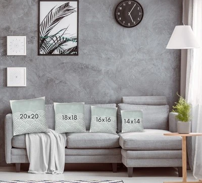 Americanflat Scallop Waves Teal Throw Pillow By Pauline Stanley 3 Americanflat Scallop Waves Teal Throw Pillow By Pauline Stanley