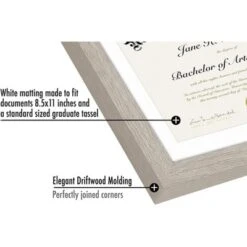 Americanflat 11x16 Graduation Frame With Tempered Shatter-resistant Glass - 2 Opening Mat Displays 8.5"x11" Diploma Or Certificate And Tassle - Available In A Variety Of Colors 16 Americanflat 11x16 Graduation Frame With Tempered Shatter-resistant Glass - 2 Opening Mat Displays 8.5"x11" Diploma Or Certificate And Tassle - Available In A Variety Of Colors -Americanflat GUEST 2e6fac9c b71d 46c4 a14a e189b7aacc2e