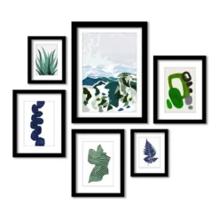 (Set Of 6) Framed Prints Gallery Wall Art Set Green Mountains By Louise Robinson - Americanflat 14 (Set Of 6) Framed Prints Gallery Wall Art Set Green Mountains By Louise Robinson - Americanflat -Americanflat GUEST 31b71166 e379 470b 8638 d64b6eb40962