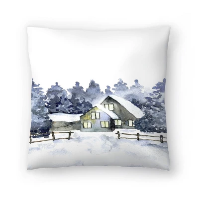Watercolor Forest Home By Tanya Shumkina Throw Pillow - Americanflat 7 Watercolor Forest Home By Tanya Shumkina Throw Pillow - Americanflat - Image 5