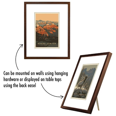 Americanflat Set Of 4 National Park Prints By Anderson Design Group Vintage Botanical Ready Framed Artwork In 11X14 Mahogany Frames 5 Americanflat Set Of 4 National Park Prints By Anderson Design Group Vintage Botanical Ready Framed Artwork In 11X14 Mahogany Frames - Image 3