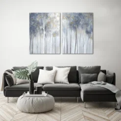 (Set Of 2) Fog And Gold By PI Creative Art Wall Art Set - Americanflat -Americanflat GUEST 35749d11 1ae9 4486 95cb 2ec348d6630d