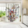 Americanflat 71" X 74" Shower Curtain Style 4 By PI Creative Art - Available In Variety Of Styles -Americanflat GUEST 35c40173 c781 46cb ac12 6ee29693a1c4