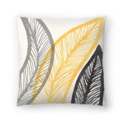 Bold Leaf Print By Modern Tropical Throw Pillow - Americanflat -Americanflat GUEST 361e1cec 1208 4293 9248 5624164dd4f1