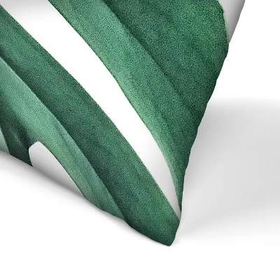 Monstera Plant By Tanya Shumkina Throw Pillow - Americanflat 3 Monstera Plant By Tanya Shumkina Throw Pillow - Americanflat