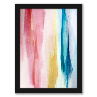 Jeweel Toned Watercolors By Hope Bainbridge - Modern 8 Piece Black Framed Art Set - Americanflat 5 Jeweel Toned Watercolors By Hope Bainbridge - Modern 8 Piece Black Framed Art Set - Americanflat - Image 3