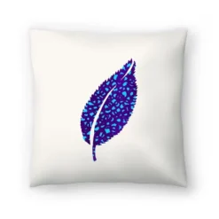 Indigo Leaf By Modern Tropical Throw Pillow - Americanflat -Americanflat GUEST 3a29fc04 236a 4da3 bd6d 216217a7076f
