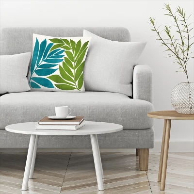 Modern Coastal Vines By Modern Tropical Throw Pillow - Americanflat 4 Modern Coastal Vines By Modern Tropical Throw Pillow - Americanflat - Image 2
