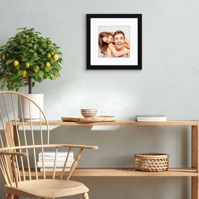 Americanflat 9x9 Picture Frame - Use As 6x6 Frame With Mat Or Display 9x9 Photo Without Mat -- Square Frames For Tabletop And Wall Display - Black 7 Americanflat 9x9 Picture Frame - Use As 6x6 Frame With Mat Or Display 9x9 Photo Without Mat -- Square Frames For Tabletop And Wall Display - Black - Image 5