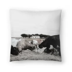 Cows Dinner By Tanya Shumkina Throw Pillow - Americanflat -Americanflat GUEST 3d81fd83 e631 4c4f afd8 7d0bd44b2680